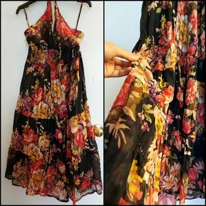 Floral long dress, OS_ NWOT